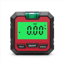 2x Mini digitale gradenboog inclinometer elektronische goniometer waterpas hoekmeter zoekerdoos rood