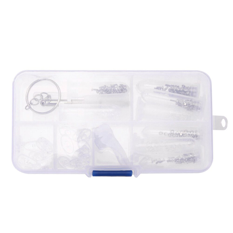 Eyeglass Repair Screws Tool Screw Nut Nose Pad Assortment Set 4852100628204