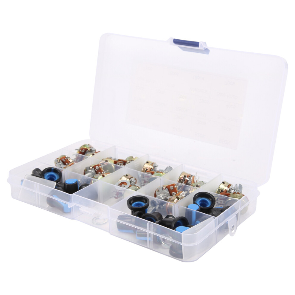 18Pcs Wh148 Single Potentiometer Kit B1k/5K/10K/20K/50K/100K/500K/1M 4852100624930
