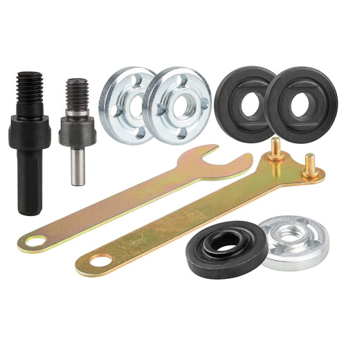 Drill Angle Grinder Adapter with Flange Nut Parts Set,Conversion Tool