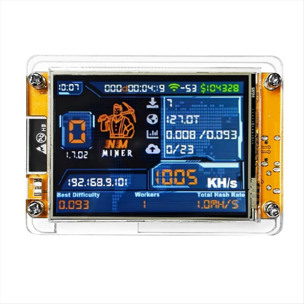 Nmminer Nerdminer V2 Hashrate Display Crypto Solo Lottery Bitcoin 4852100636568