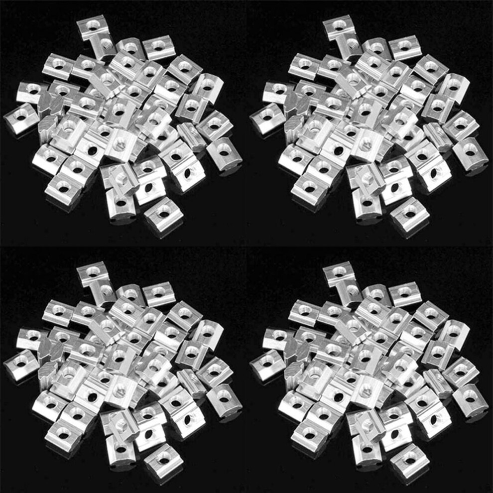 200Pcs M5 T Sliding Nut Zin-Plated Carbon Steel For 2020 Aluminum Profile 4852100622653