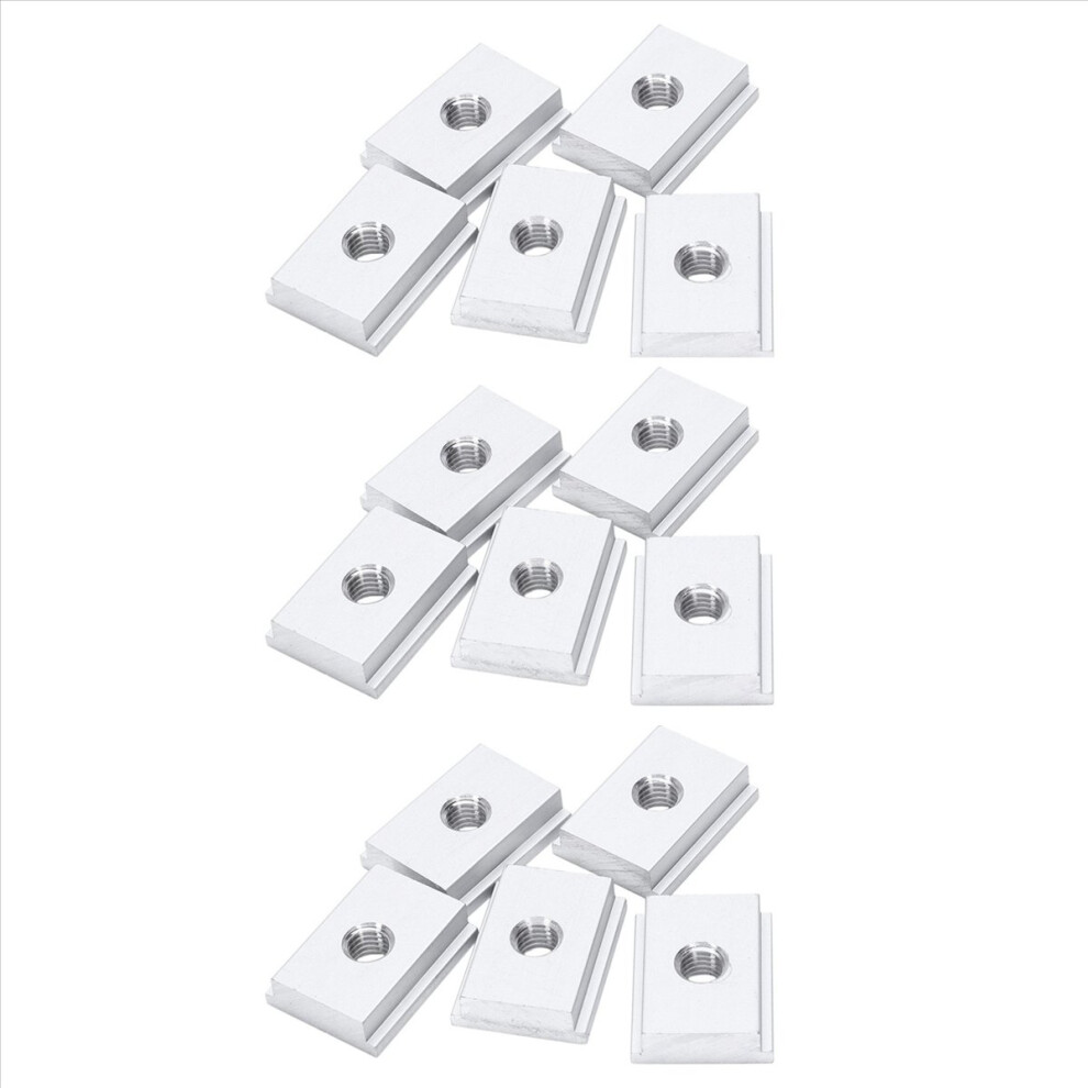 15Pcs M8 T-Track Slider Sliding Nut Aluminum Alloy T Slot For Woodworking Tool Jigs Screw Fastener 4852100622554