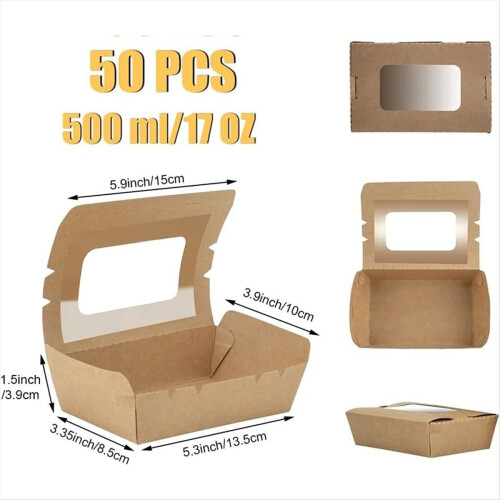 Salad Boxes Takeaway
Cardboard Food Boxes, 2