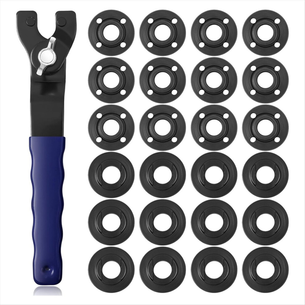 25Pcs Angle Grinder Nut Wrench Kit Blue 4852597829559