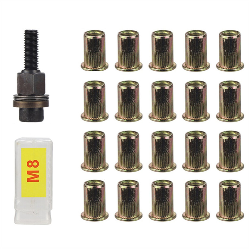 21Pcs Rivet Nut Tools Hand For Rivnuts Nuts M8 4853344848557