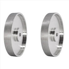 2X, 6 inch diameter x 1 inch breed, met 1/2 inch as, diamant slijpschijf voor het slijpen van HSS, 240 korrel