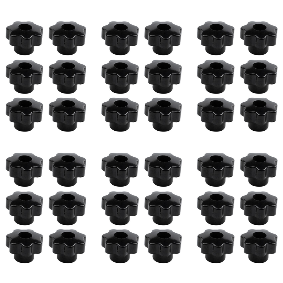 Machinery Latche Knurled Clamping Nuts Knob Grip M8 Female Thread 36Pcs 4853344846560