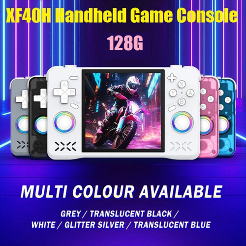 XF40H Retro Handheld Game Console 128G 4.0In IPS Screen Linux Grey 2