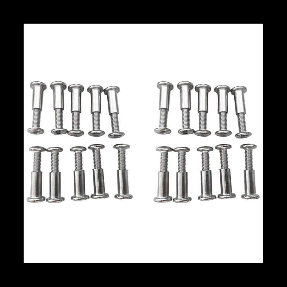 40 Pcs Screw Post Fit for 5/16Inch(8mm) Hole Dia Male M6X20mm Female M6X18mm Belt Buckle Binding Bolts Leather Fastener-image-OPC-PMGRZMM-NEW