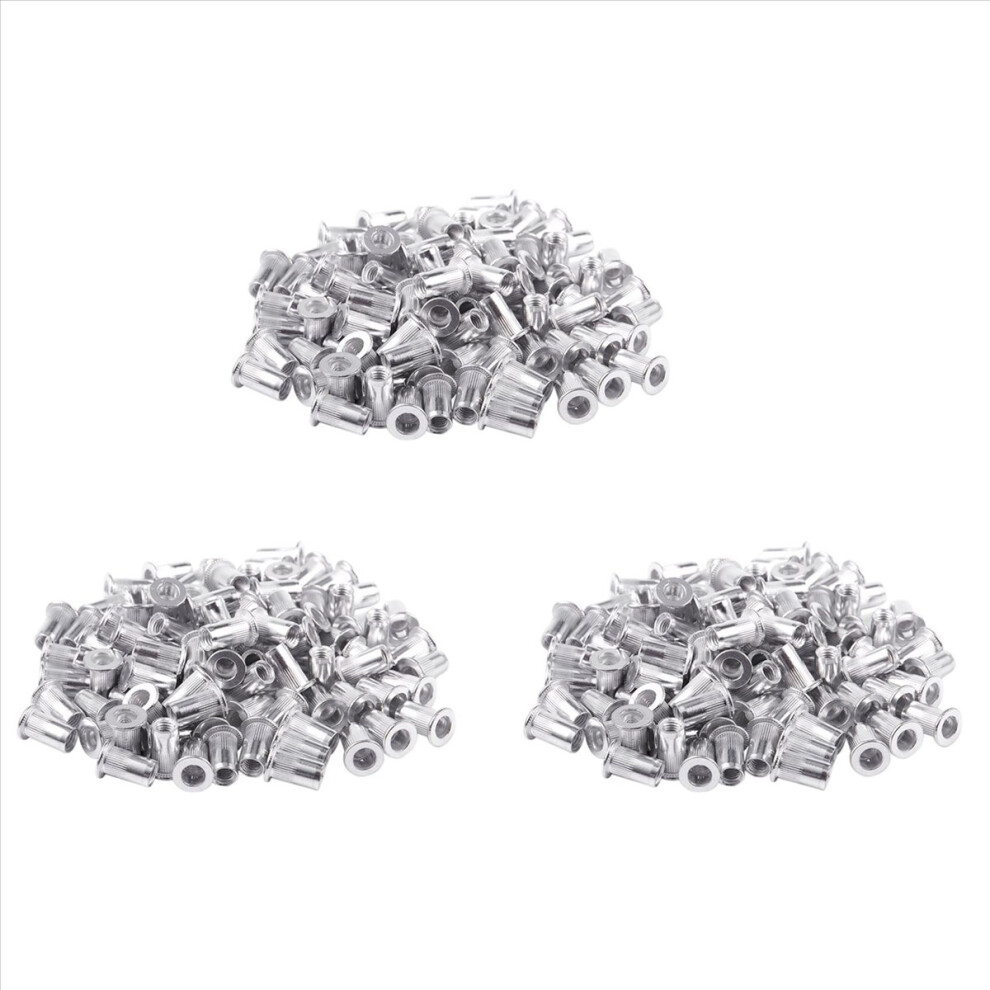 M5 Aluminium Threaded Rivnuts Flat Head Rivet Nuts Nutserts 300Pcs 4852597804952
