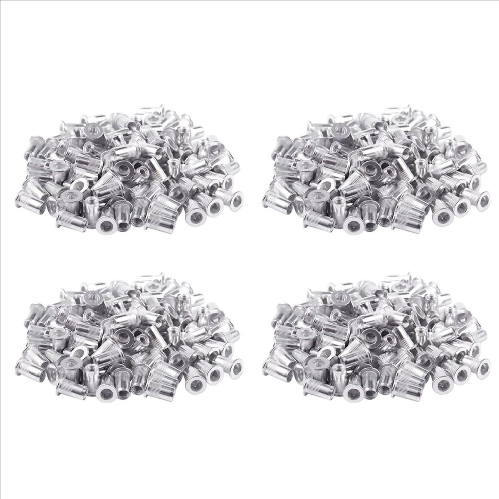 M5 Aluminium Threaded Rivnuts Flat Head Rivet Nuts Nutserts 400Pcs 4852597804747