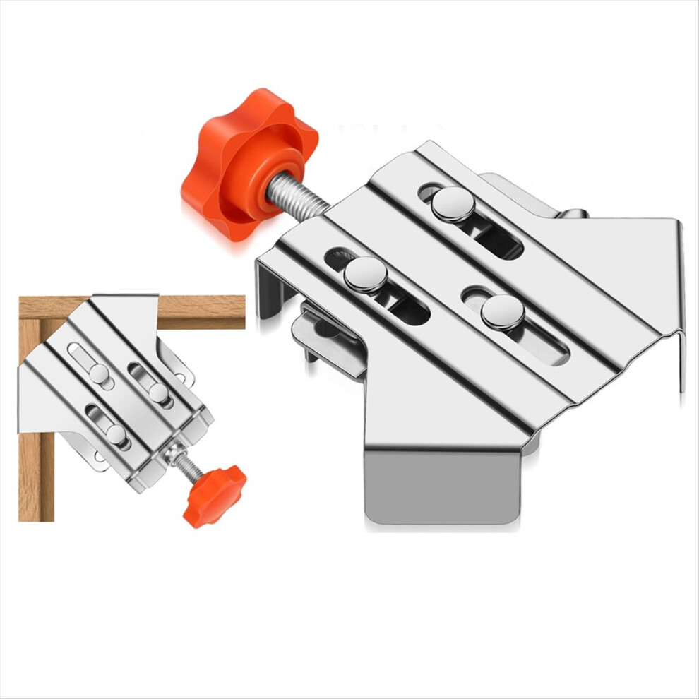 2 Pcs Multipurpose Stainless Steel 90 Degree Corner Clamp 4852597813411