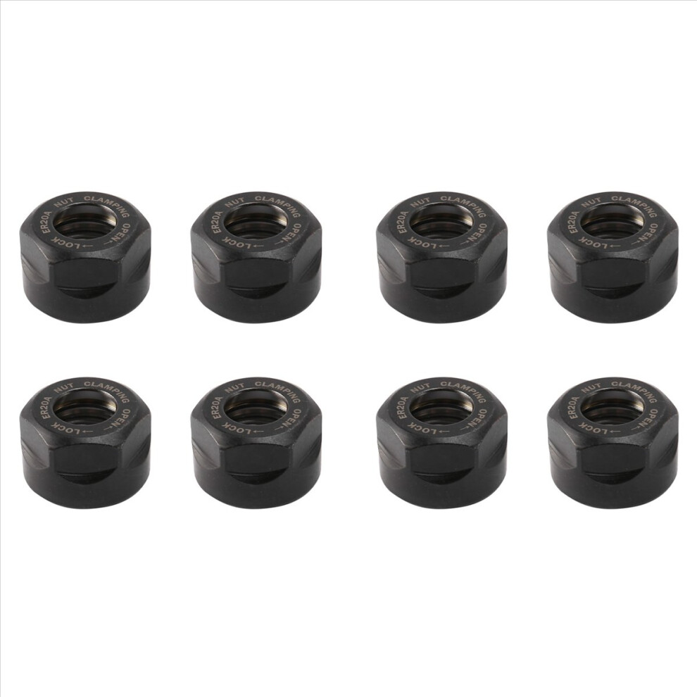 8X Er20 Collet Clamping Nuts For Cnc Milling Chuck Holder Lathe 4852597813442