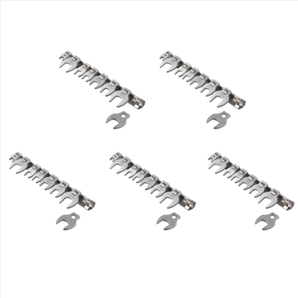 5Set 3/8Inches Nut Crowfoot Wrench Set Horn Heads Square Hardware Tool Of Imperial Bullhorn Wrenches 4852597812919