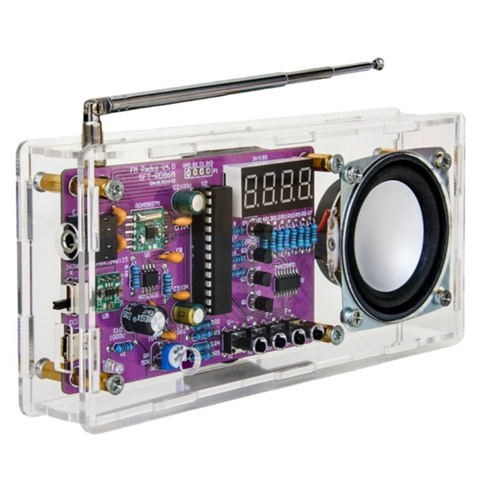 Diy Fm Radio Electronic Adjustable Frequency 87.5-108Mhz 4852597816870