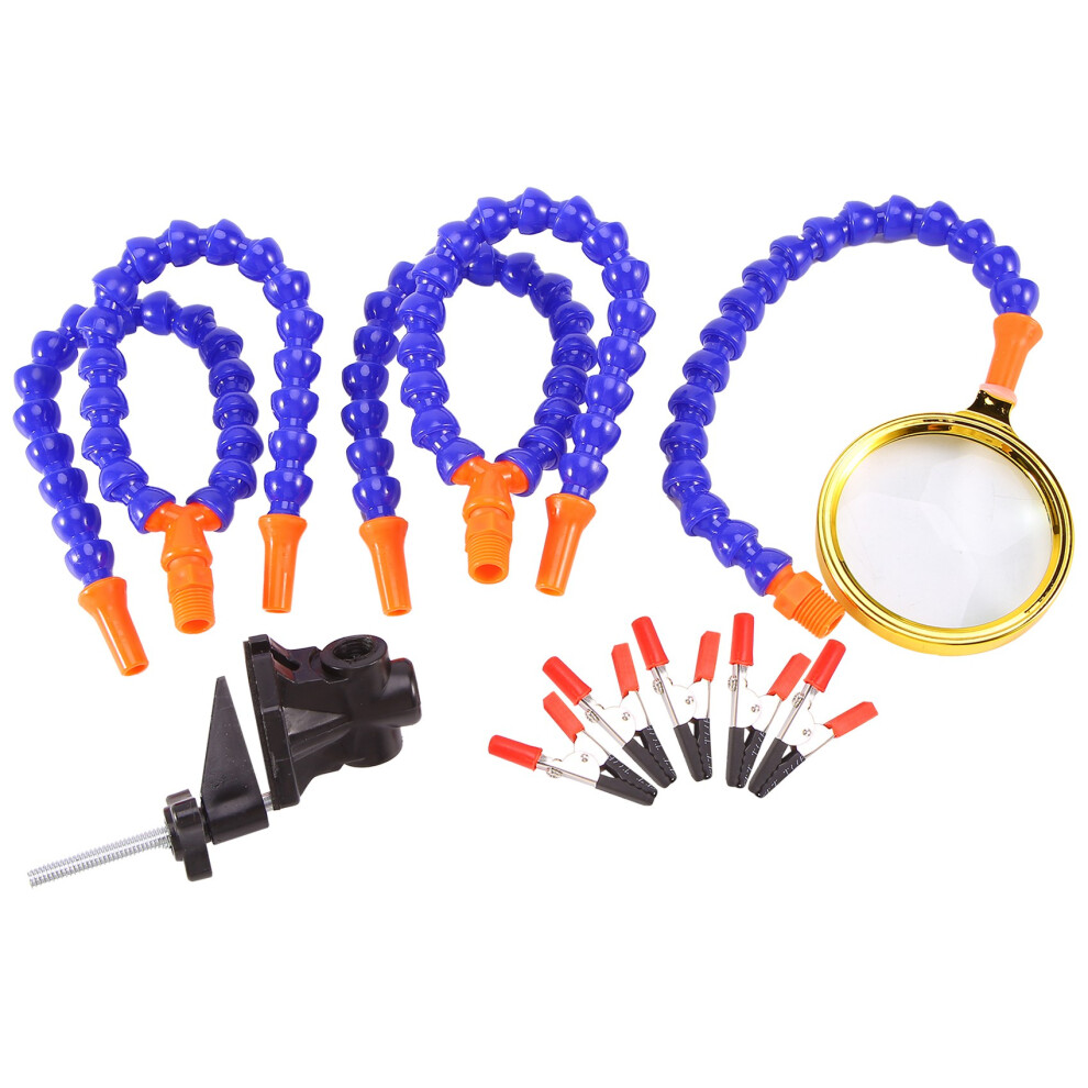 Clamp Soldering Station With 5Pc Iron Holder Pcb Welding Repair Tool 4852597820624