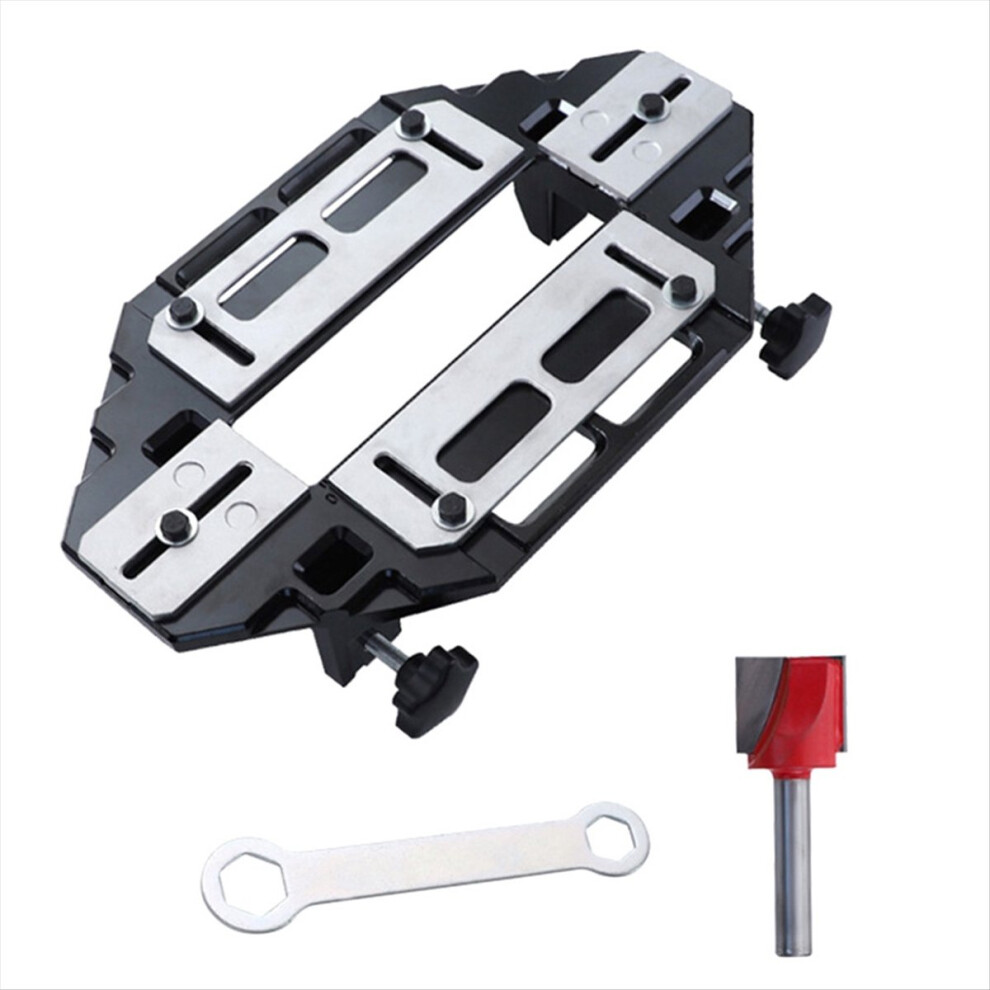 Door Hinge Jig Woodworking Hole Opener Slotting Locator For Lock 4852597831439