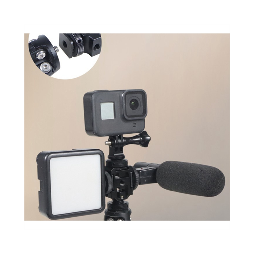 Triple Hot Shoe Mount Adapter Bracket For Dslr Camera,A 4852597834461