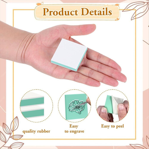 36 Pieces Rubber Carving Blocks Linoleum 2