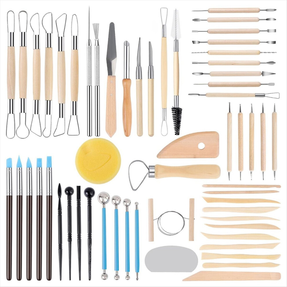 57Pcs Pottery Sculpting Tools 4852597837264