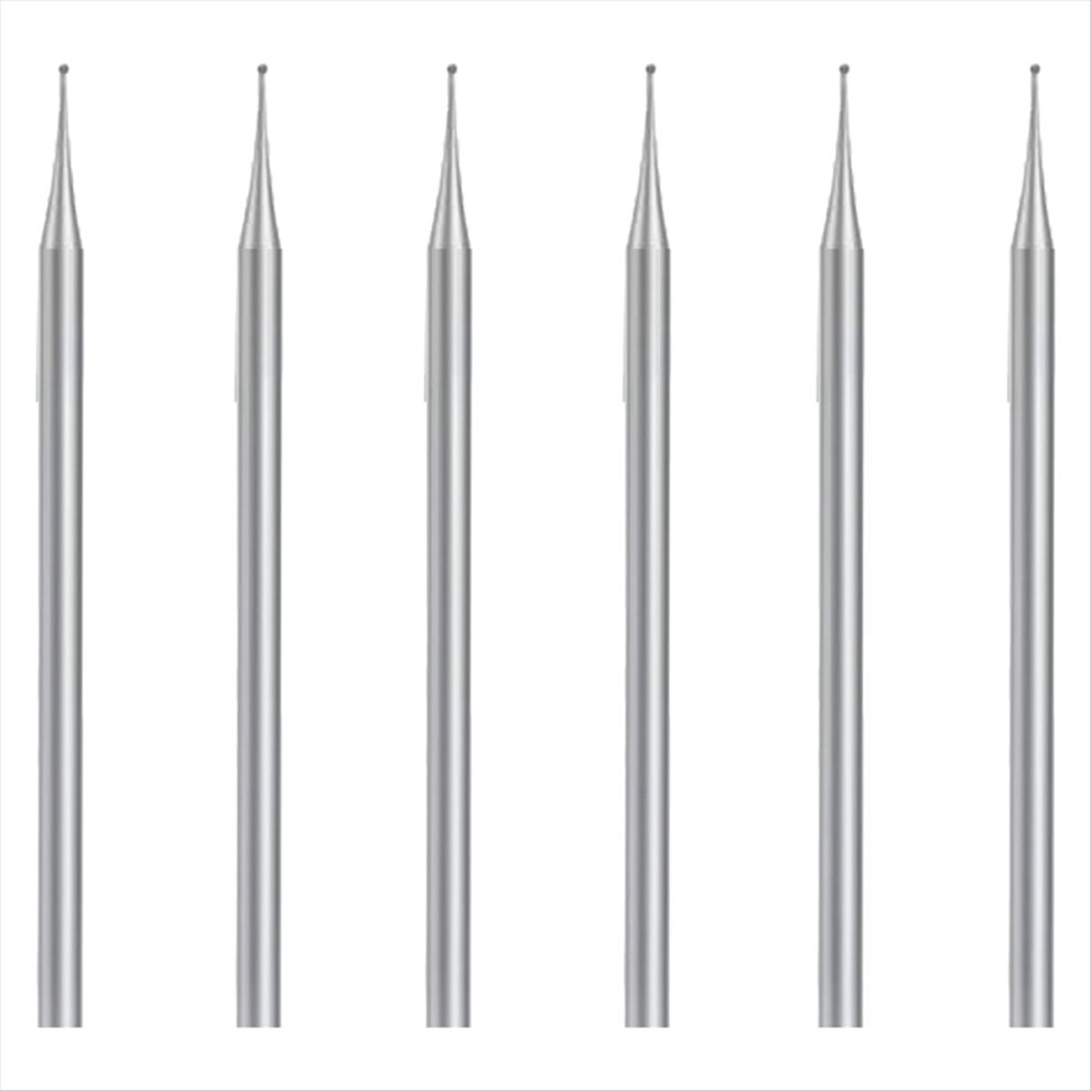 6 Pcs Ball Burr Set, 3/32 Inch Shank Sphere Burs Carving Bits(1.2Mm) 4852597842336