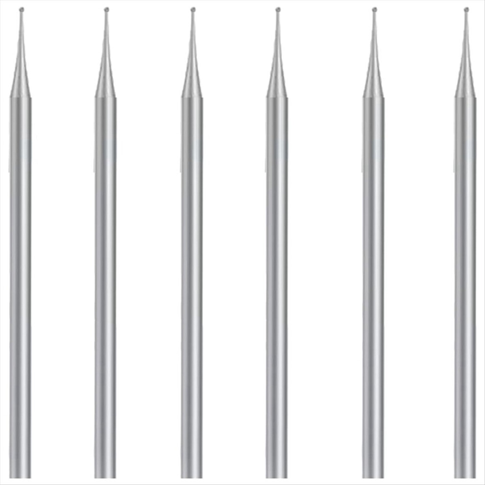 6 Pcs Ball Burr Set, 3/32 Inch Shank Sphere Burs Carving Bits(1Mm) 4852597842329