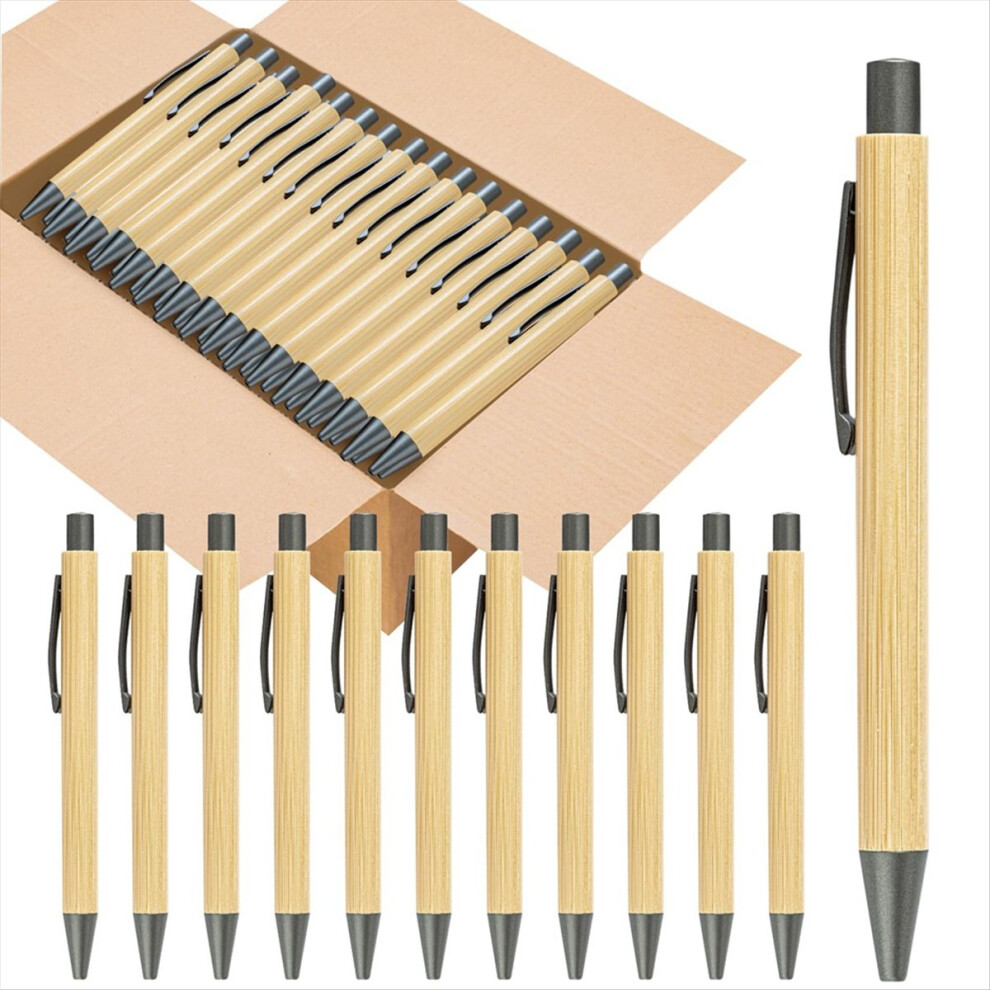 Bulk Wooden Bamboo Pens Engraving Ballpoint Pen Gift 4852597841612
