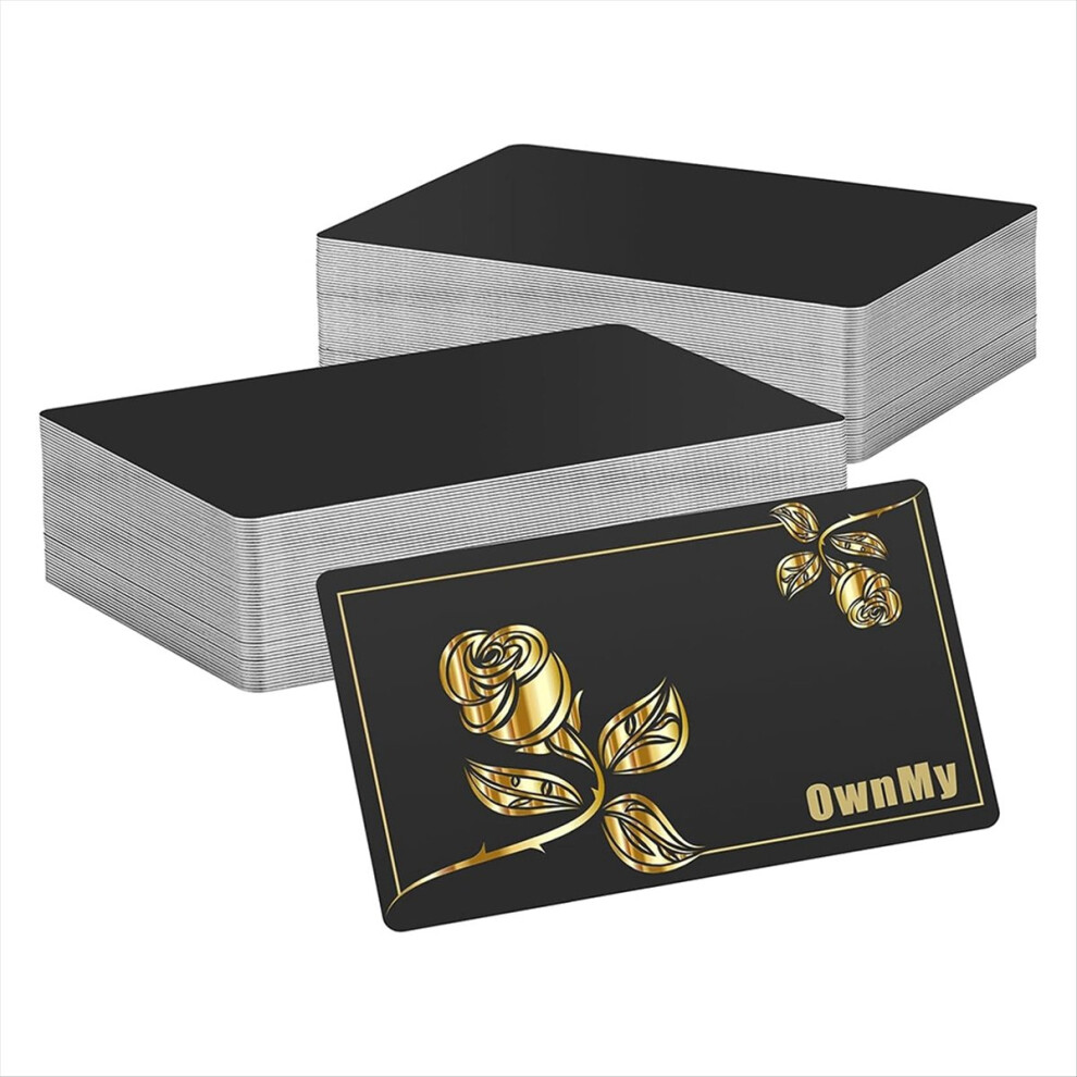 100Pcs Metal Business Card Blanks For Laser-Engraving, A 4852597838711