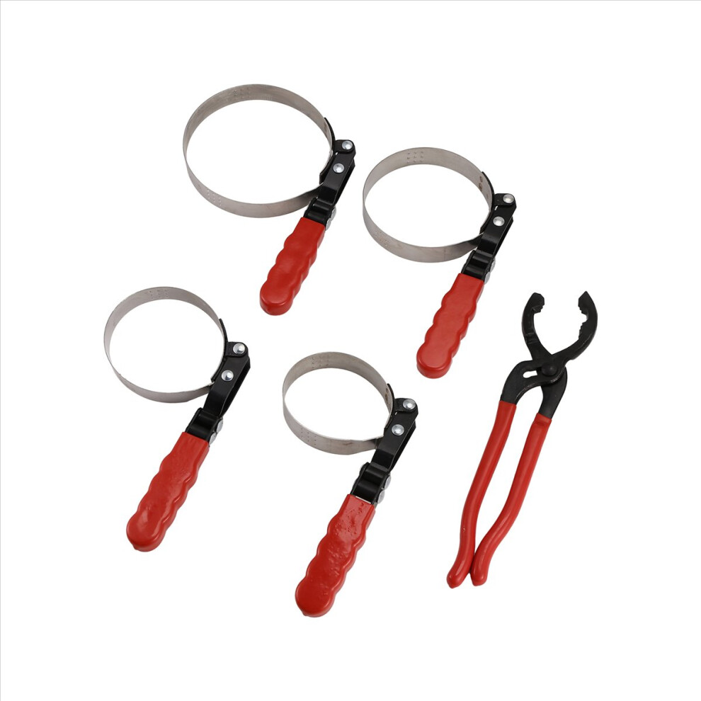5Pcs Standard Oil Filter Swivel Wrench Set Adjustable Tool 4852597848802