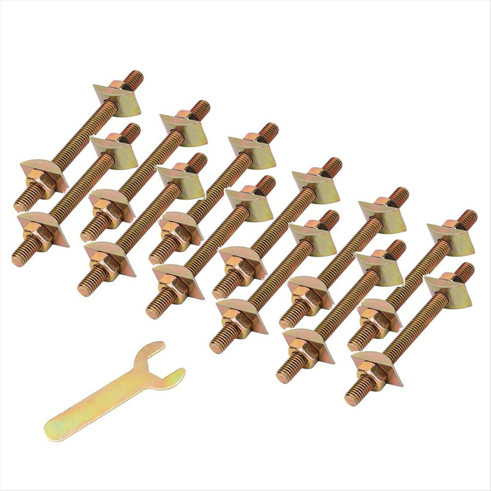 12Pcs Countertop Connector Bolts, M8x100mm Joint Fasteners 4852597847997