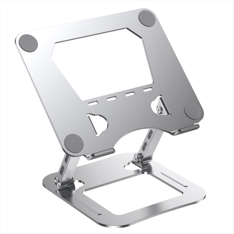 Alloy Steel Laptop Stand Foldable Lift Cooling Base Silver 4852597846280
