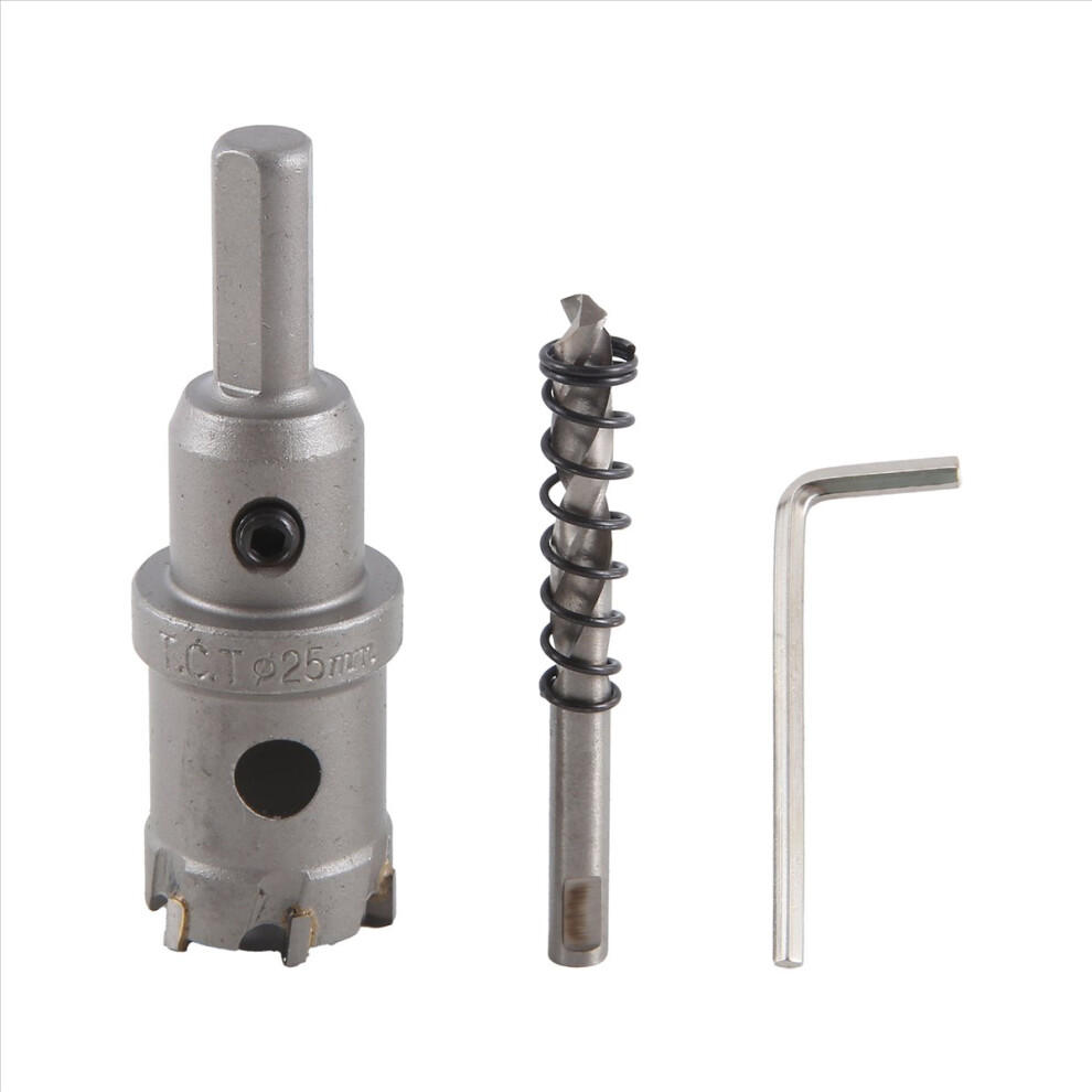 Carbide Tip Metal Cutter Stainless Steel HSS Drill Bit Holesaw 25mm-image-OPC-PMGS89F-NEW