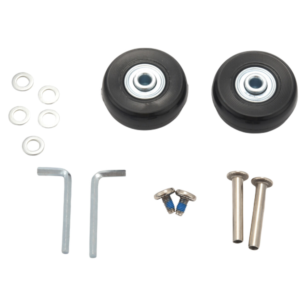2set 45x19mm Luggage Suitcase/Inline Outdoor Replacement Wheels Black-image-OPC-PMGS8BS-NEW