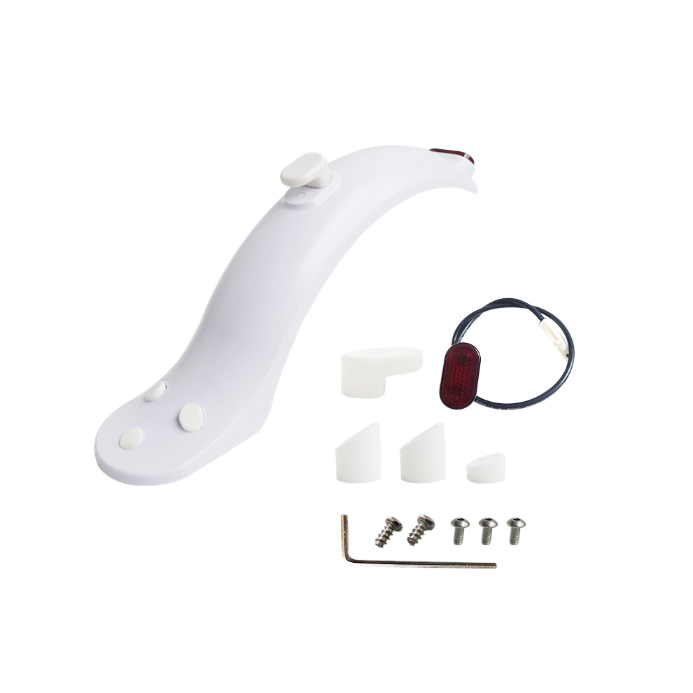Scooter Rear Mudguard Taillight Set For M365/1S(White) 4852597851130