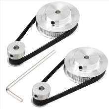 2 Kit Synchronous Wheel 20&60 Teeth 5mm Bore,Aluminum Timing