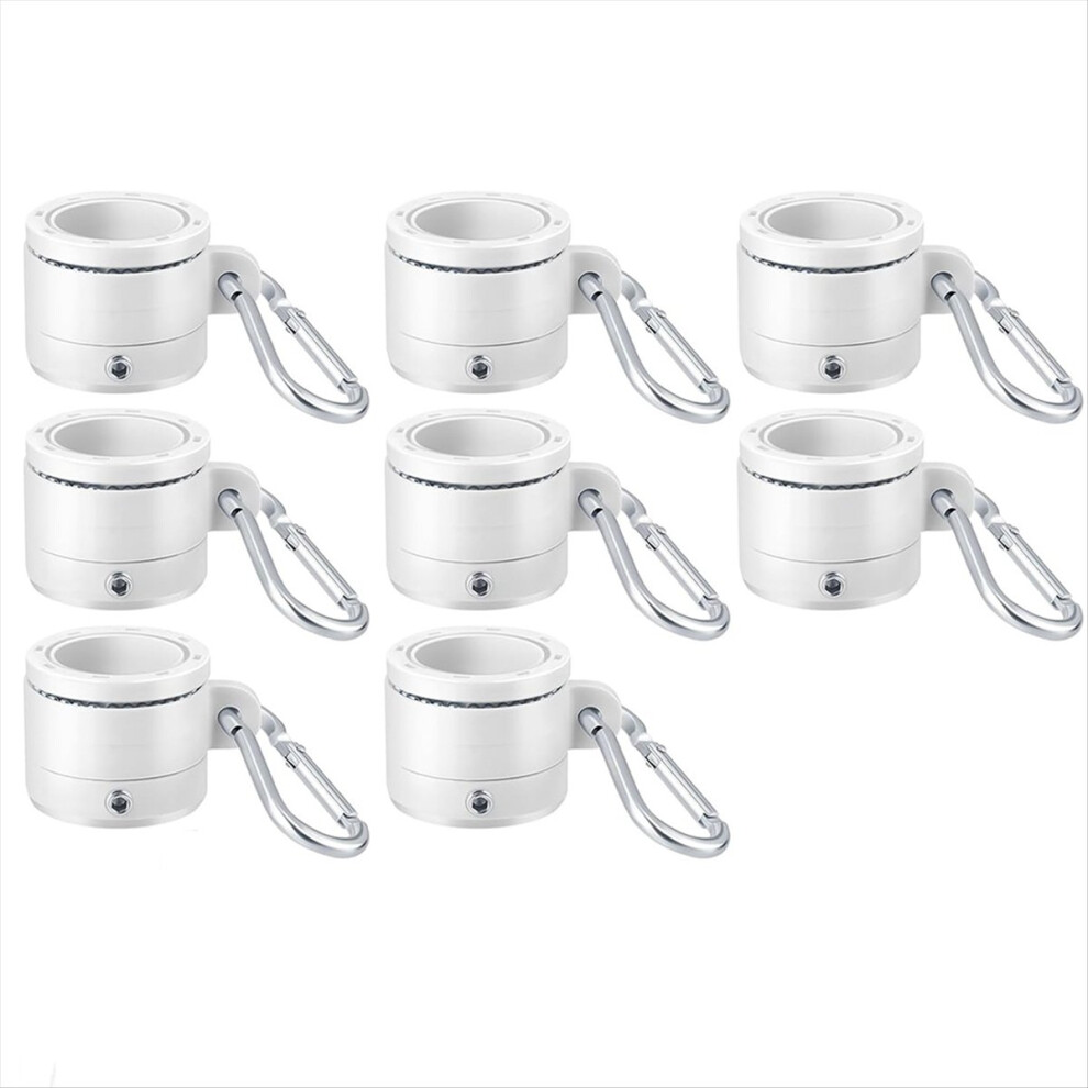 8Pcs Plastic Flag Pole Rings With Bearings For 0.76-1.0In Pole,B 4852597850331