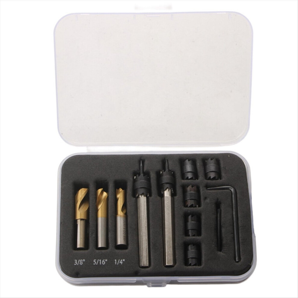 Spot Weld Cutter Set,Spot Drill Bit,Hex Shank Sheet Hole Cutters 4852597854124