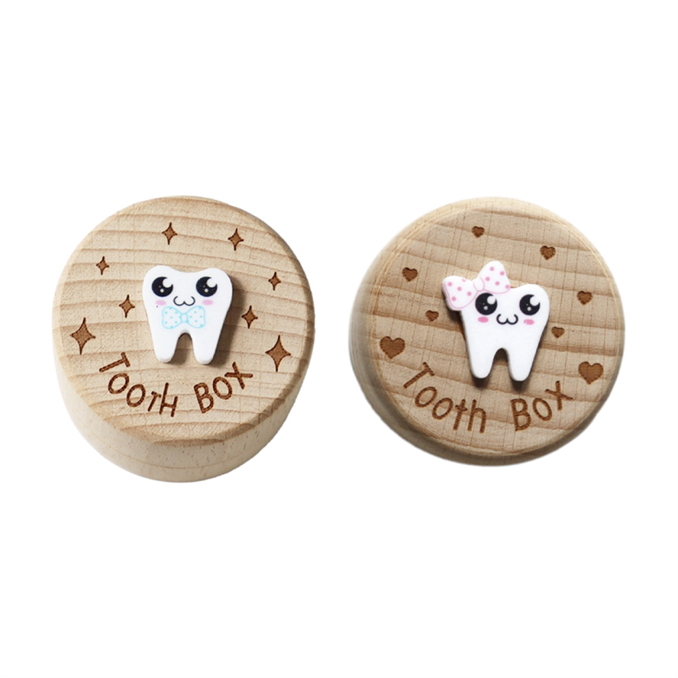 3D Carved Tooth Fairy Box-Wooden Souvenir Box 4852597859099