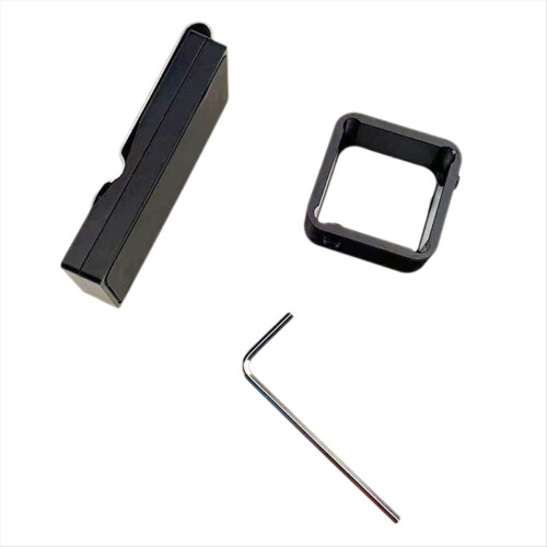 Biljartkrijthouder aluminiumlegering set zwart 1