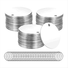 55 stuks metalen stempel blanco labels