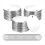 55 stuks metalen stempel blanco labels 1