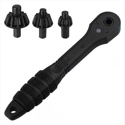 2-in-1 Ratchet Drill Chuck Key Wrench Universal 1