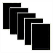 5 stuks lasergraveerpapier, 15x10,63 inch, zwart dimpapier