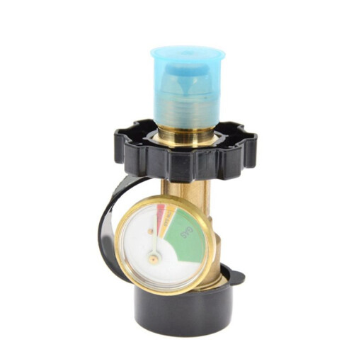 Propaanadapterconnector met lichtgevende drukmeter