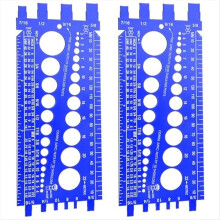 2-delige moerbout draadmeter controle maat en