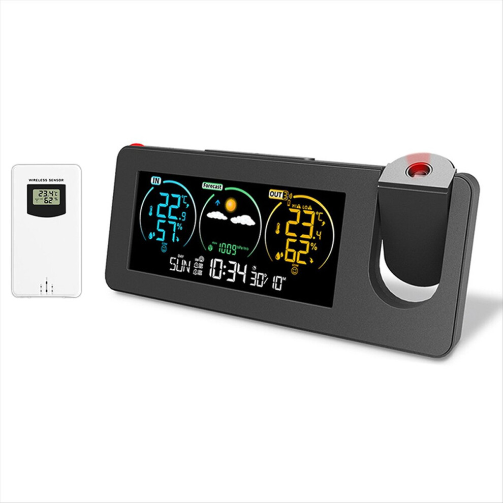 Kepptory Electronic Projection Weather Station Thermometer Outdoor