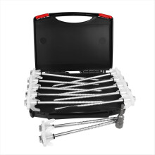 12 stuks 8-inch zware metalen tentspijkers en ankerschroeven