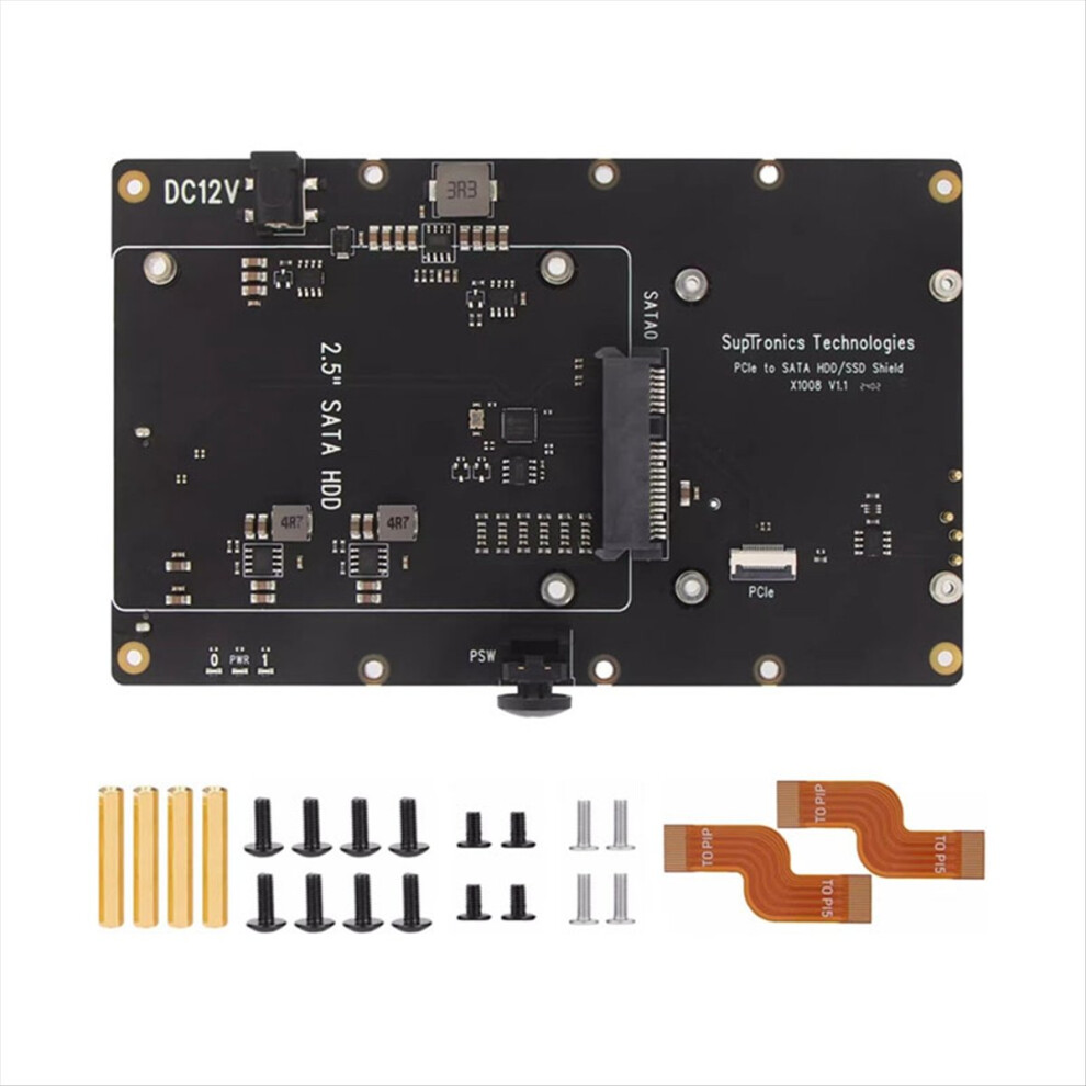 X1008 Pcie To 2.5Inch Hdd/Ssd+3.5Inch Hdd Shield 4852597864697