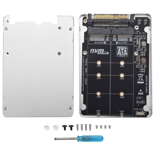 M.2 SSD naar U.2-adapter NGFF PCI-E-adapter, met behuizing 2